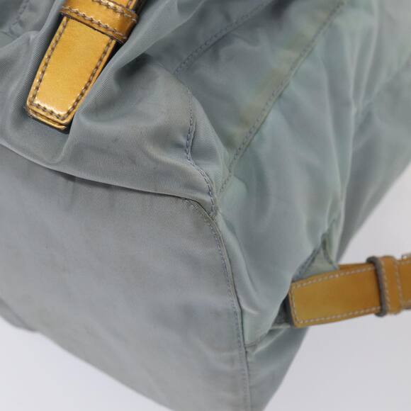 PRADA Backpack Nylon Light Blue Silver - Picture 16 of 16